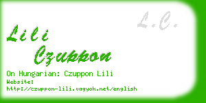 lili czuppon business card